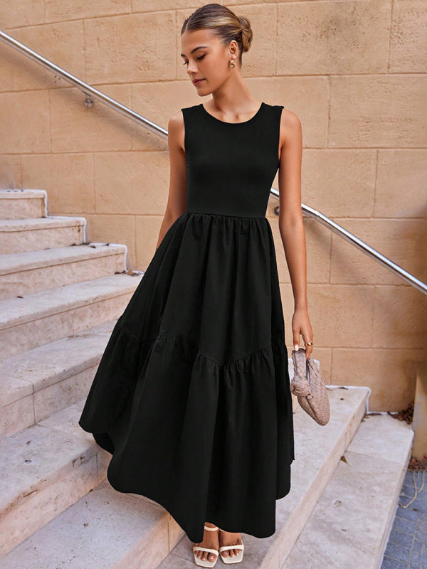 Backless Lace-Up Dress