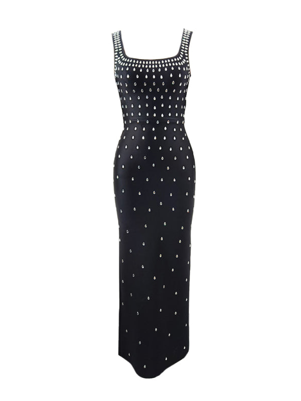 Slim Rhinestone Bandage Dress Party Bandage Dress