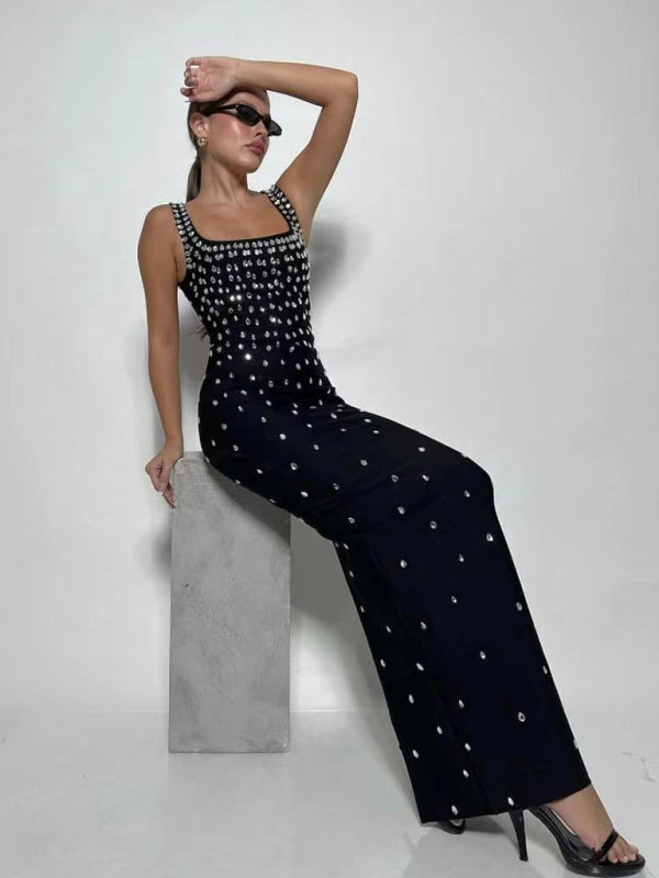 Slim Rhinestone Bandage Dress Party Bandage Dress