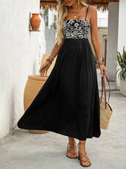 style sleeveless casual suspender dress