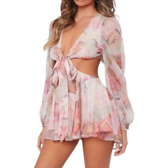 Tie Dye Belted Midi Dress