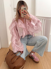Sleeveless Tulle Tops