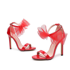 Flower Stiletto Heel Sandals