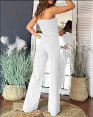 Sequin One Shoulder Jumpsuit