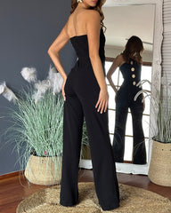 Sequin One Shoulder Jumpsuit