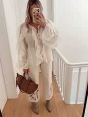 Sleeveless Tulle Tops