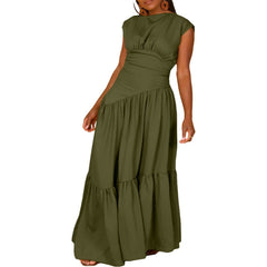Vestido midi de tul con hombros descubiertos