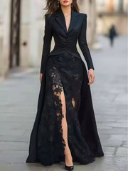 Lace Liner Maxi Dress Set
