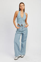 PANTALONES DE TIRO MEDIO Y PIERNA ANCHA