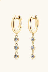 Moissanite Decor 925 Sterling Silver Earrings