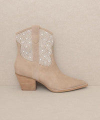 OASIS SOCIETY Cannes - Botas vaqueras con tachuelas de perlas