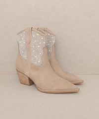 OASIS SOCIETY Cannes - Botas vaqueras con tachuelas de perlas