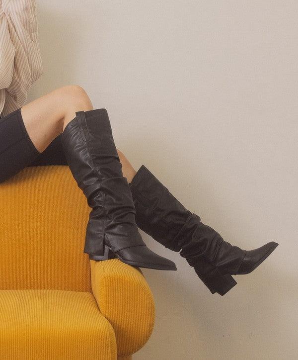 OASIS SOCIETY Thea – Jeansstiefel mit umklappbarem Schlitz
