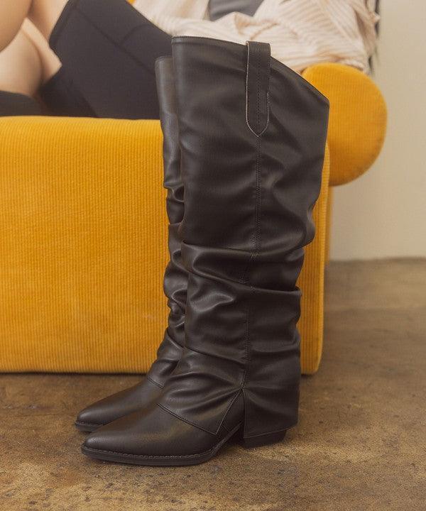 OASIS SOCIETY Thea – Jeansstiefel mit umklappbarem Schlitz