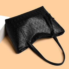 Tragetasche aus PU-Leder mit Skelett-Muster