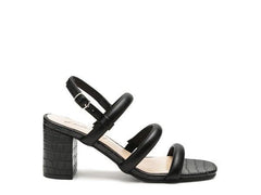 SLINGBACK-BLOCKSANDALEN „SLATER“ AUS CROC