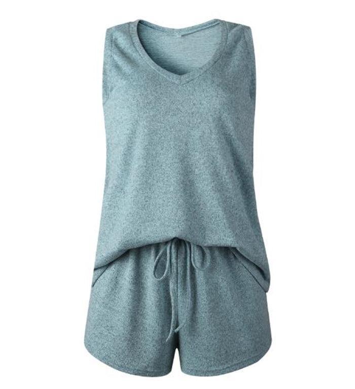 Set aus Weste und Shorts mit Streifen