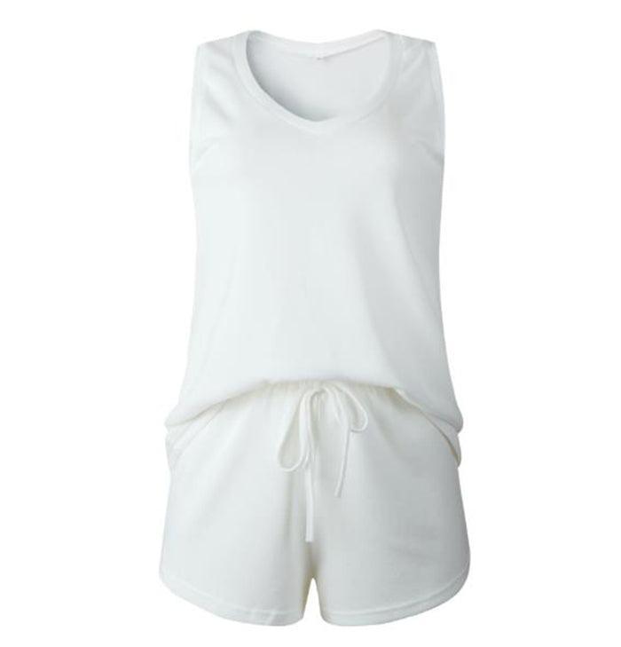 Set aus Weste und Shorts mit Streifen