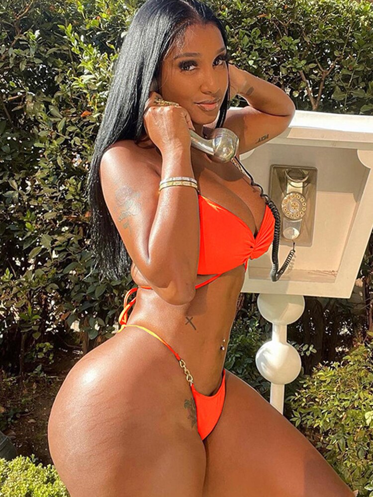 The Orange Honeymoon Two Piece Bikini Set