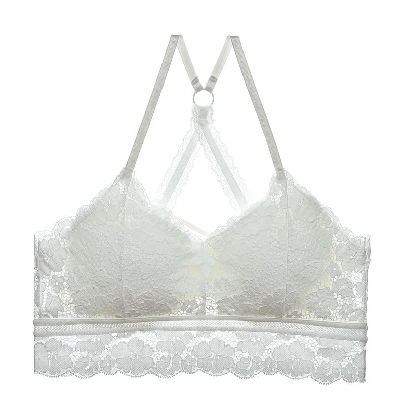 Back Lace Add-Pad Wireless Bra