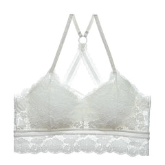 Back Lace Add-Pad Wireless Bra