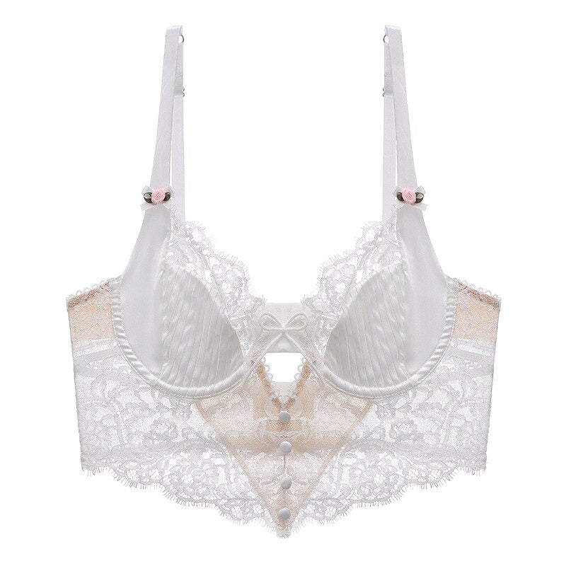 Embroidery Lace Women's Hollow Out Bralette