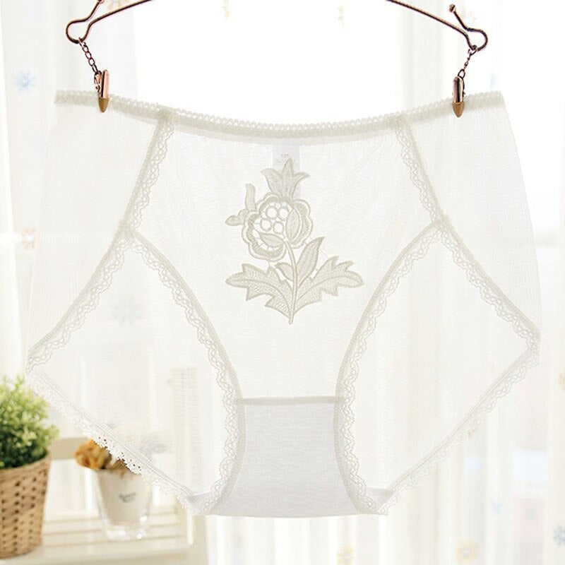 Transparent Hollow Out Net Lace Underpants