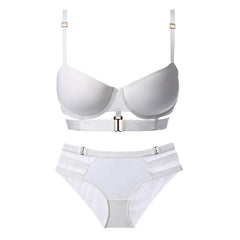 Seamless Hollow Out Low Waist Panties And Bra Set