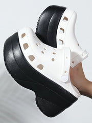 High Platform Solid Sandals