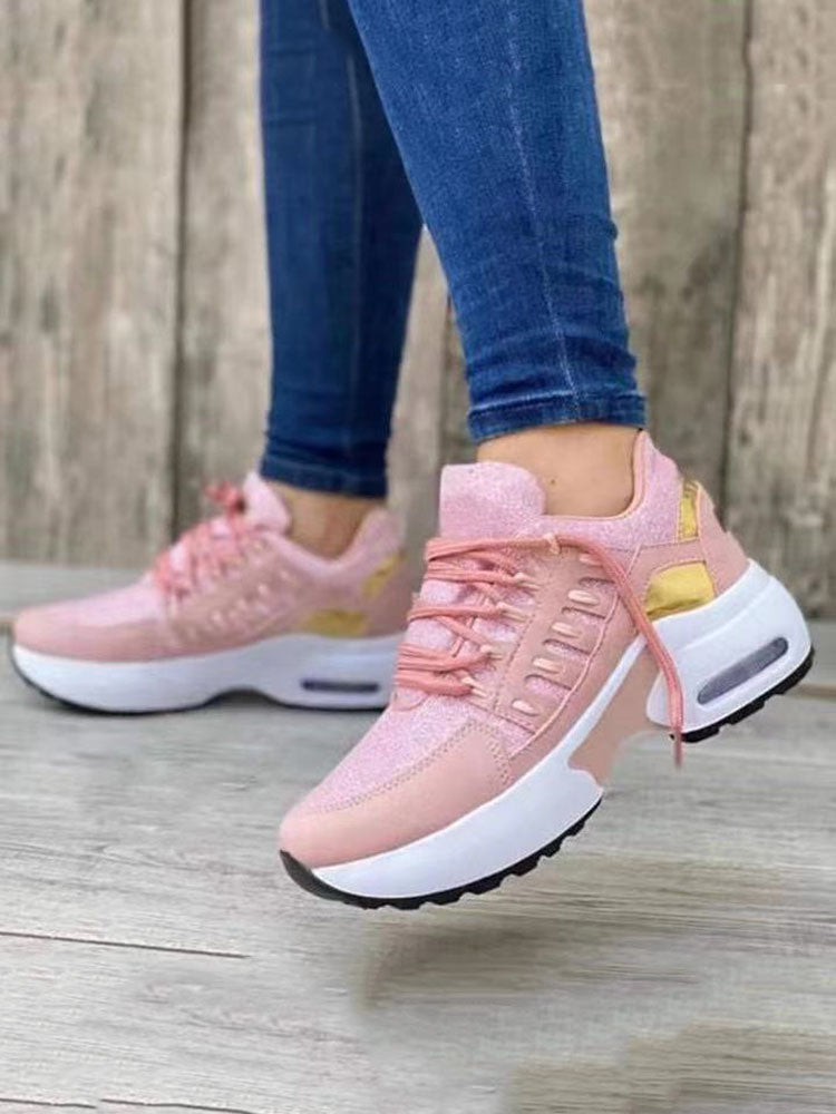 Casual Lace-Up Sneakers