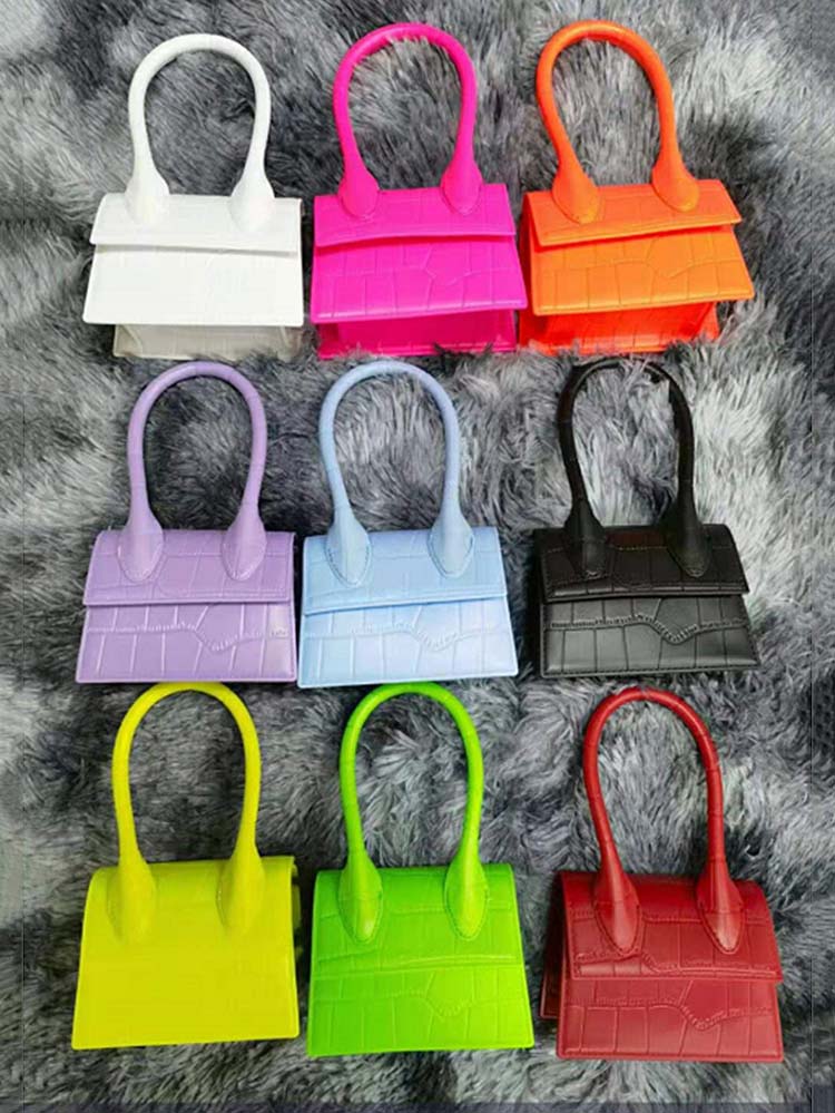 Solid Color Square Handbag