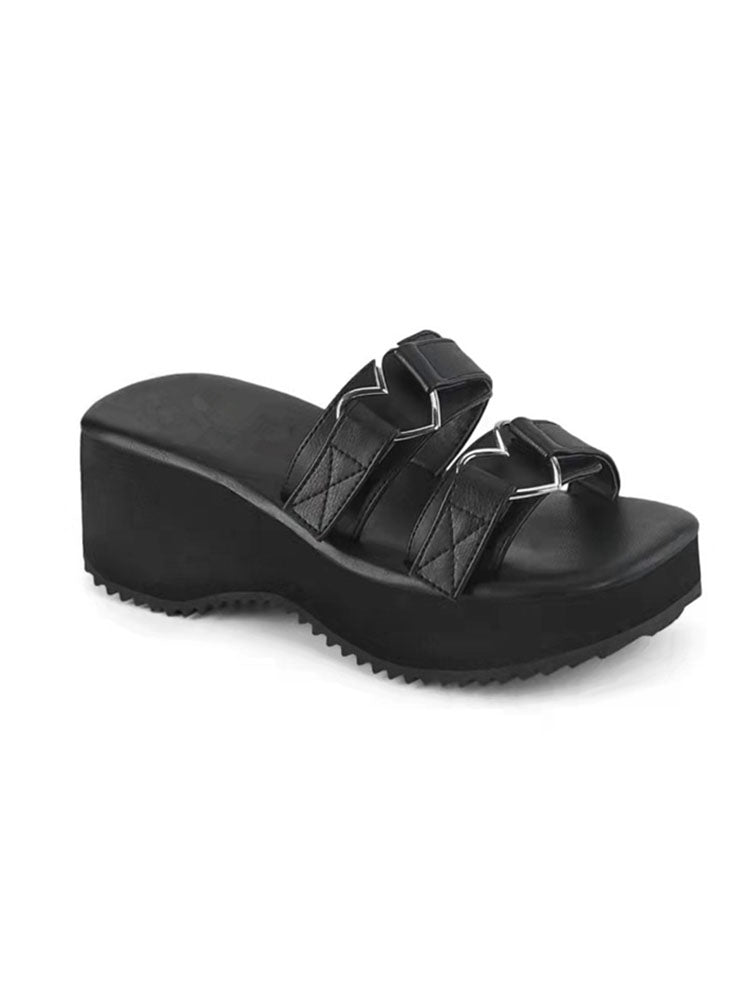 Heart Shape Casual Platform Sandals