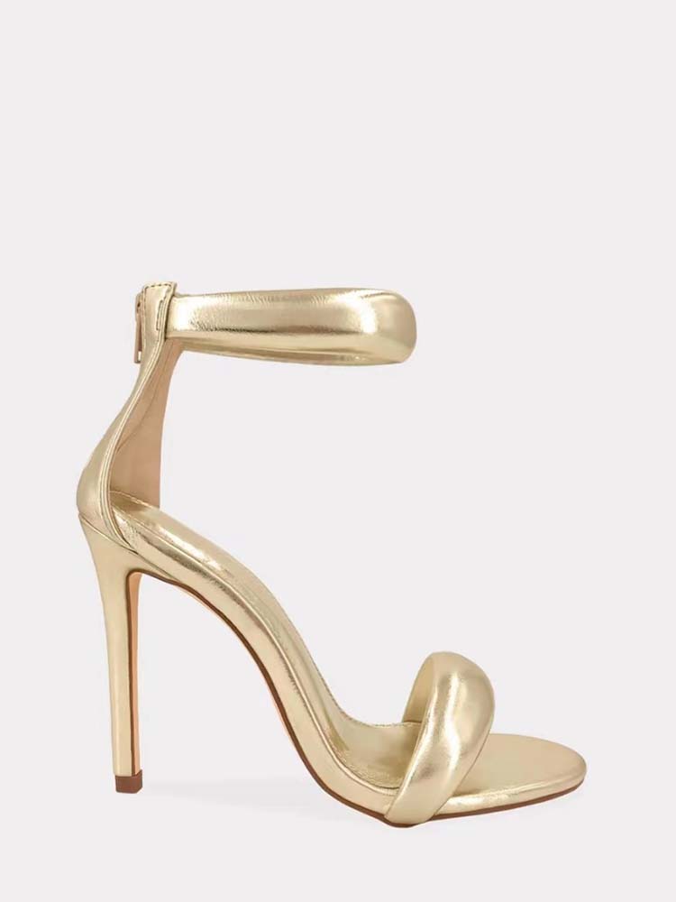 Gold Ankle Strap Sandals