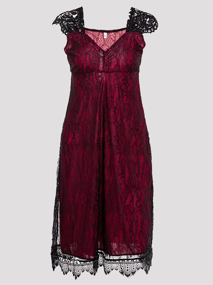 Elegant Lace Nightwear Dress