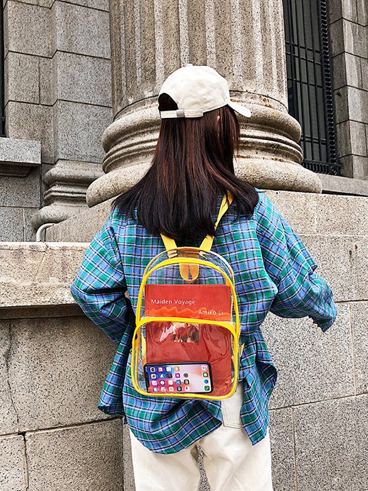 Mochila transparente impermeable