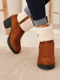 Leopard Chunky Heel Boots