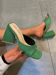 Square Toe Pumps High Heel