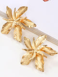 Gold Flower Drop Dangle Earring