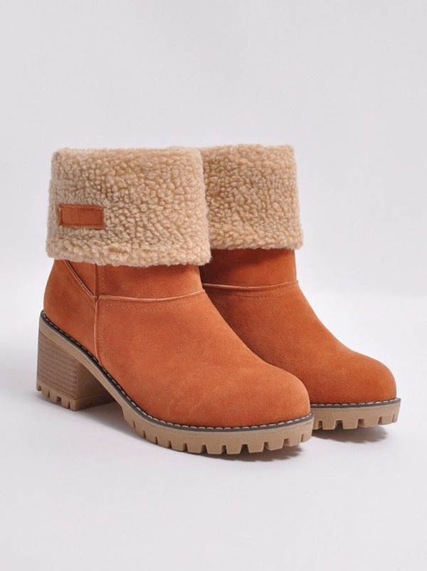 Ankle Fur Lined Snow Boots