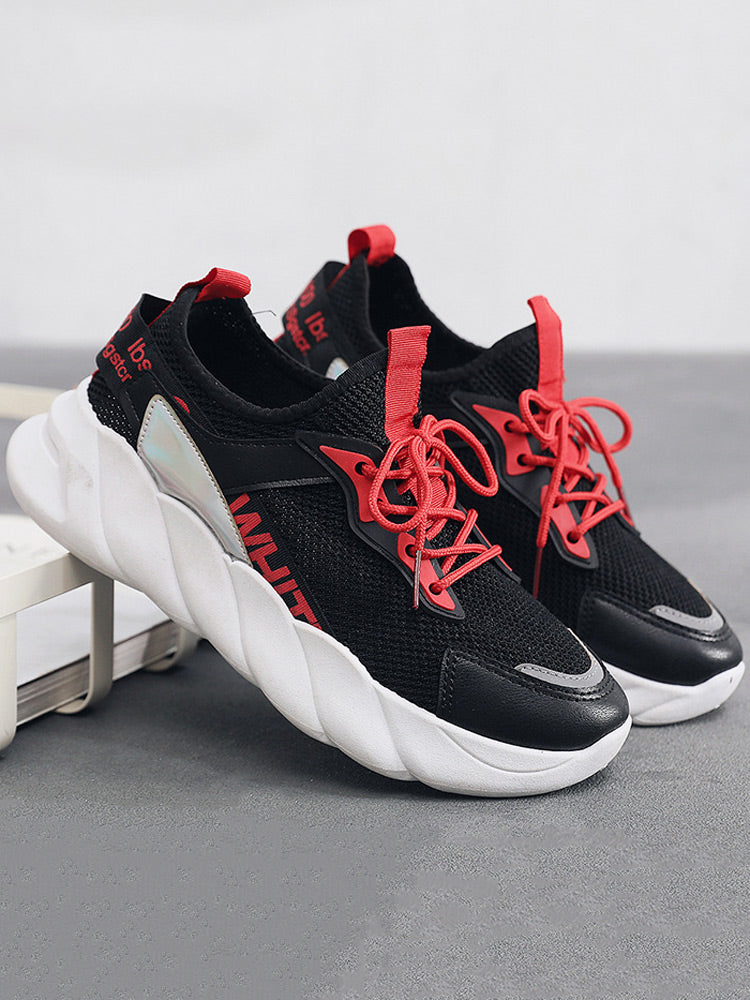 Mesh Lace-up Breathable Sneakers