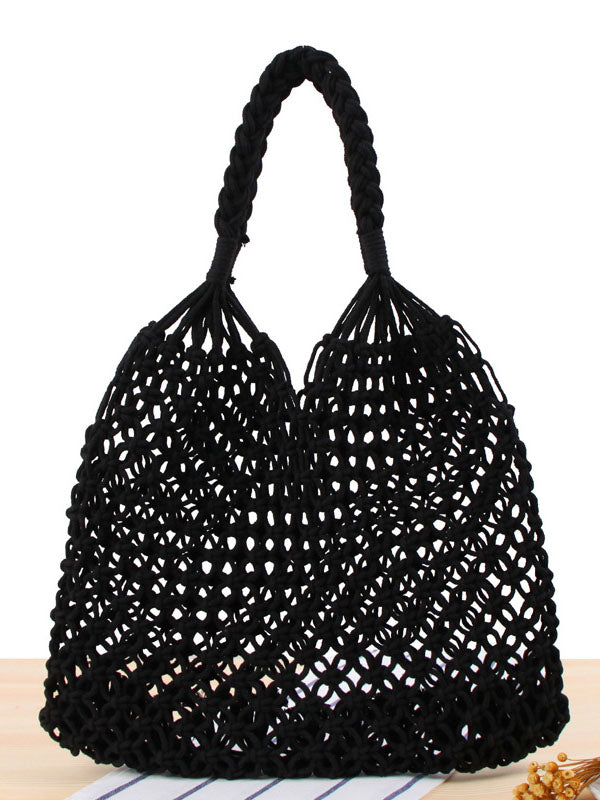 Rope Weaving Hollow Tote