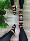 Round Toe Flat Heel Sandals