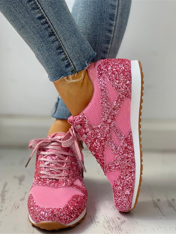 Casual Glitter Breathable Sneakers