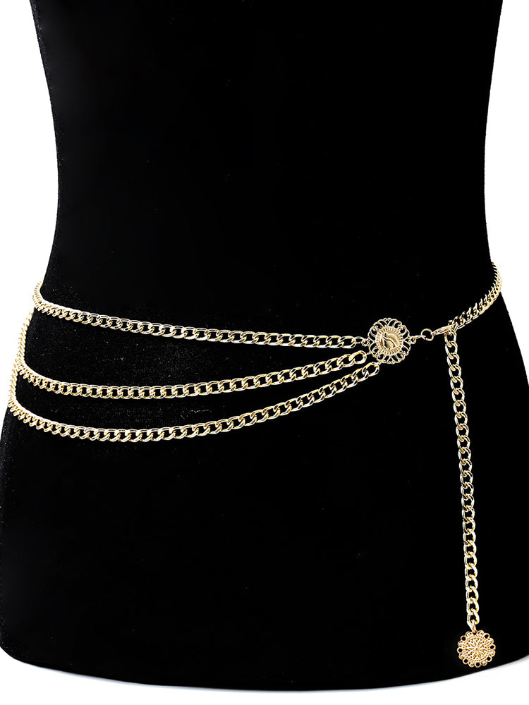 Retro Chain Waist Belt