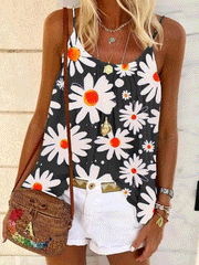 Daisy Sleeveless Tank Top