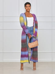 Colorful Striped Pit Cardigan