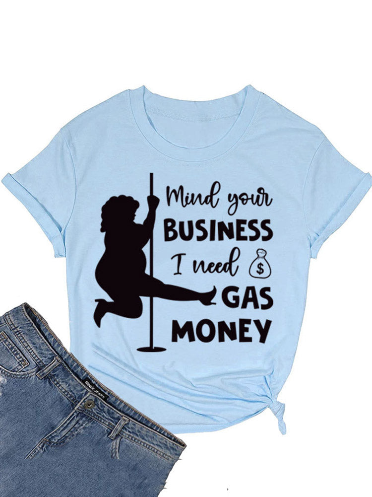 Camiseta de dinero para gasolina