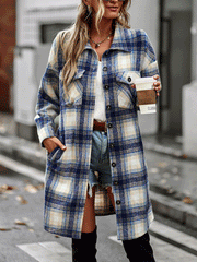 Plaid Shirt Button Down Cardigan