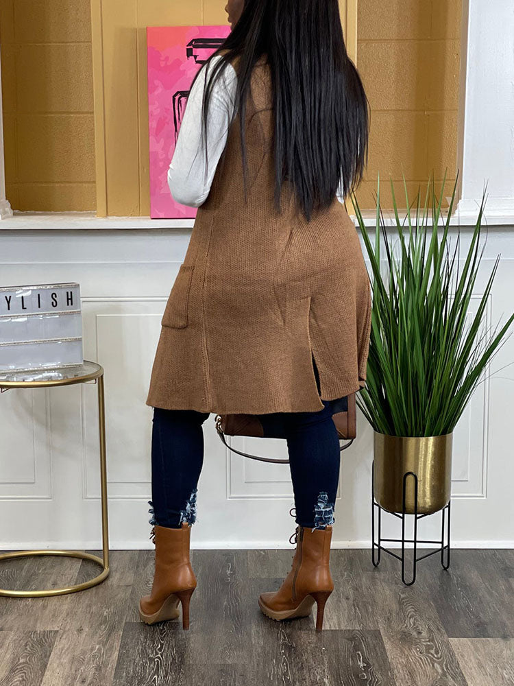 Wool Knit Cardigan & Vest Set main image 1