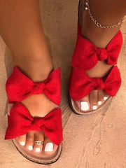 Double Bow Slippers